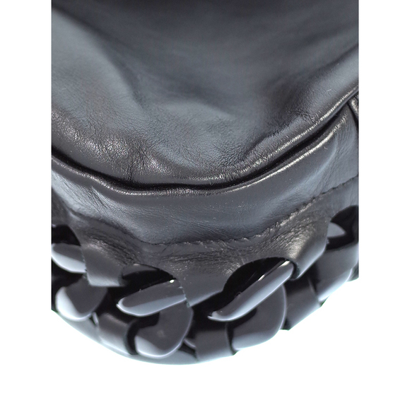 Chanel Coco Mark Plastic Chain Shoulder Bag Black - Picture 4 of 5